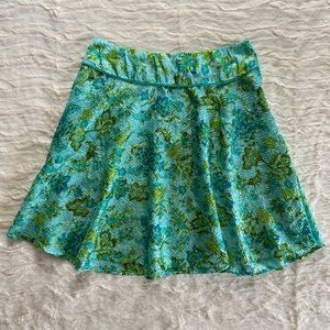 dreamy green floral vintage handmade skirt